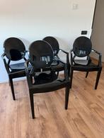 Kartell Louis Ghost Stoelen Philippe Starck, Huis en Inrichting, Ophalen of Verzenden, Gebruikt, Zwart