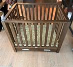 TWF Box met lade - Donker Notenhout, Kinderen en Baby's, Boxen, Ophalen, Zo goed als nieuw, In hoogte verstelbaar