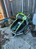 Croozer Fietskar 2 Kinderen + Accessoires, Ophalen, Gebruikt, Opvouwbaar, Kinderkar