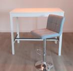 Ikea Ekedalen bartafel wit, Ophalen, Zo goed als nieuw, Inclusief barstoelen