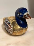 Vintage Mexicaanse Tonalá eend – keramiek & messing, ‘60/‘70, Huis en Inrichting, Ophalen of Verzenden, Gebruikt