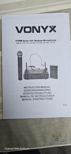 Vonyx STWM712 Draadloze Microfoon Set - Nieuwstaat!, Muziek en Instrumenten, Ophalen of Verzenden, Zo goed als nieuw, Zangmicrofoon