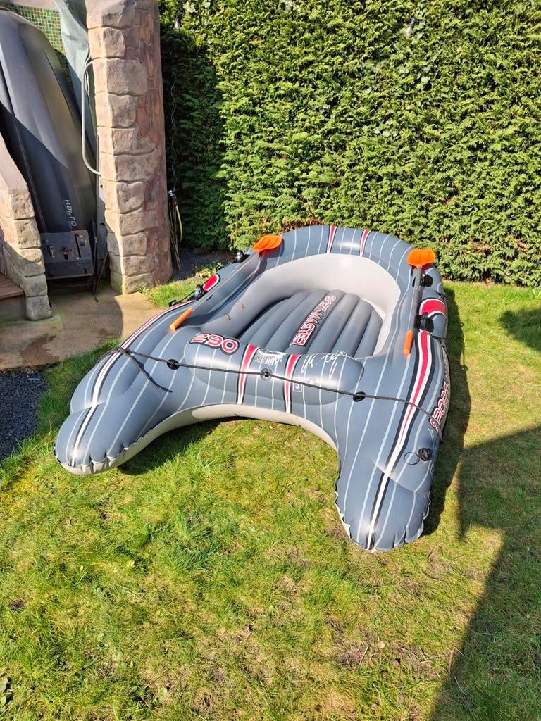 Te koop opblaasbare rubberen boot, Watersport en Boten, Kano's, Ophalen, Zo goed als nieuw