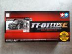 Tamiya 47452 RC VW Scirocco GT Black Painted Body TT-01E, Elektro, Nieuw, Ophalen of Verzenden, Schaal 1:10
