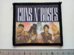 Guns N' Roses vrij  zeldzame oude 80's printed patch 35, Verzenden, Nieuw, Kleding