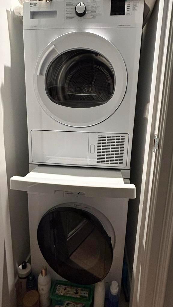 Beko Droger & LG Wasmachine - Mei 2024 - Zeer Goed!, Witgoed en Apparatuur, Wasmachines, Zo goed als nieuw, Voorlader, 8 tot 10 kg