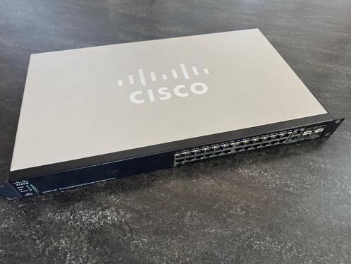 Cisco SG500-28P-K9 V5 | 180W PoE+ L3 managed switch, Computers en Software, Netwerk switches, Gebruikt, Ophalen of Verzenden