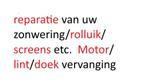 rolluik/zonwering/screen reparatie, Doe-het-zelf en Verbouw, Rolluiken, Ophalen, Nieuw