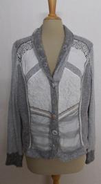Mooi wit/grijs vestje/top van Just White! L/XL, Verzenden, Wit, Maat 46/48 (XL) of groter, Zo goed als nieuw