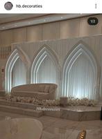 Bruidsbank weddingstage te huur, Hobby en Vrije tijd, Feestartikelen | Verhuur, Ophalen of Verzenden, Zo goed als nieuw, Geboorte of Huwelijk