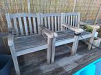 Drie tuinstoelen hardhout, Tuin en Terras, Tuinstoelen, Ophalen, Gebruikt, Hout
