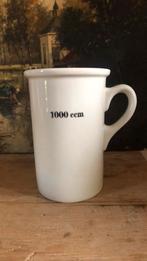 1 liter maatkan met tekst 1000 ccm, Antiek en Kunst, Ophalen of Verzenden
