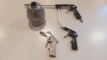 Spuit en blaaspistool voor compressor  beschikbaar voor biedingen