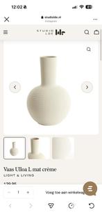 Beige vaas, Ophalen, Overige kleuren, Aardewerk of Porselein, Zo goed als nieuw