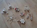8 Oude Glazen Kerstballen / Gablonzers ** Mimosa **, Diversen, Ophalen of Verzenden