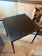 Zwarte Eettafel - Vierkant, Gebruikt, Vierkant, Tot twee personen, Metaal