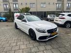 Mercedes-Benz C-Klasse C180 156pk 9G-TRONIC 2019 Wit automaa, Auto's, Mercedes-Benz, Zwart, Wit, 1595 cc, Particulier