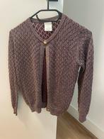 Vestje bordeaux rood glitter maat 9/10 = 134-140, Meisje, Trui of Vest, Ophalen of Verzenden, Zo goed als nieuw