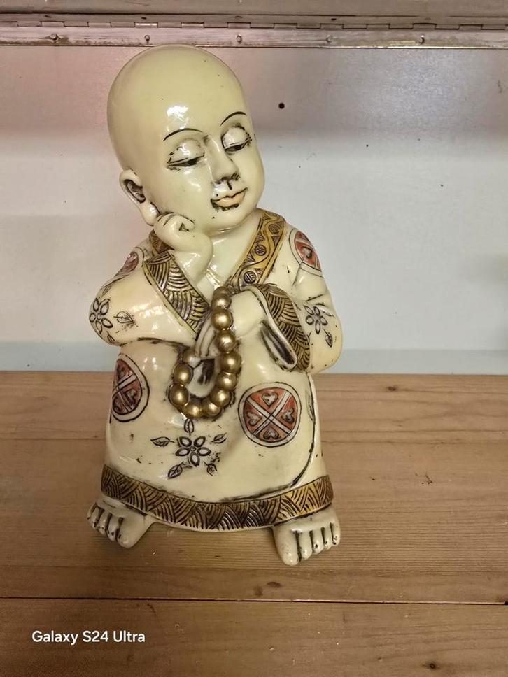 Beeld Boeddha van appart materiaal, Verzamelen, Beelden en Beeldjes, Ophalen