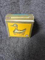 Vintage Klein tinnen eenden sieraden doosje/beeldje, Antiek en Kunst, Ophalen of Verzenden