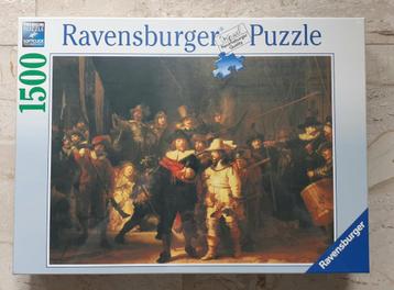Legpuzzel puzzel 1500 stukjes De Nachtwacht Rembrandt nieuw 