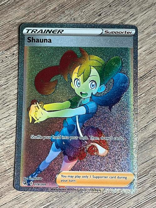 Shauna (Rainbow Rare) - Pokemon Kaart, Hobby en Vrije tijd, Verzamelkaartspellen | Pokémon, Zo goed als nieuw, Ophalen of Verzenden