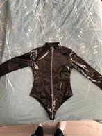 Sexy zwarte PVC body met rits, Ophalen of Verzenden, Zwart, Body of Korset