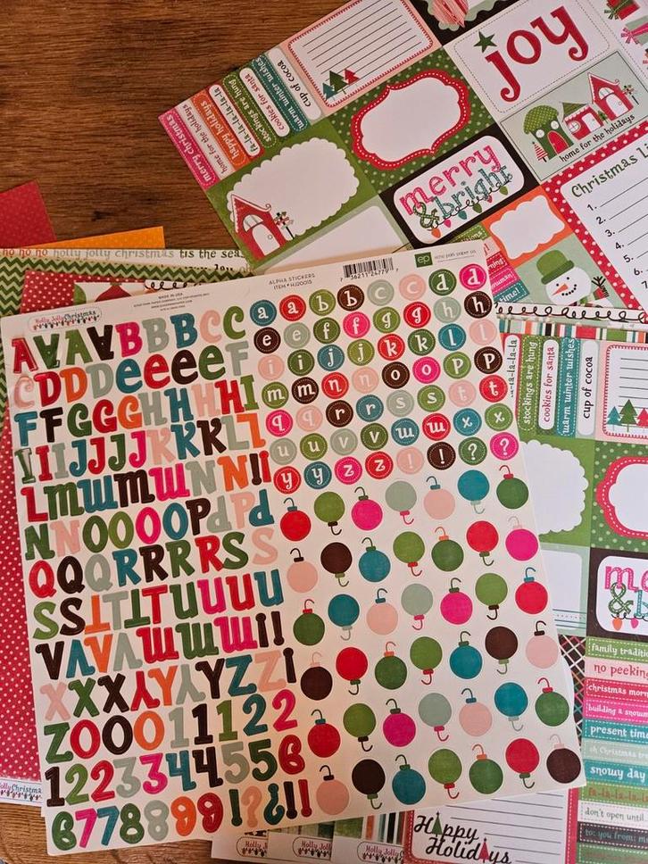 Kerst Scrapbook Papier Set - Nieuw!, Hobby en Vrije tijd, Scrapbooking, Nieuw, Papier of Karton, Overige merken, Ophalen