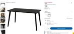 Eettafel LISABO IKEA 140x78cm, Huis en Inrichting, Tafels | Eettafels, Ophalen, 100 tot 150 cm, 50 tot 100 cm, Zo goed als nieuw