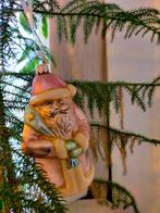RETRO KERSTMAN SINTERKLAAS GLAZEN KERSTBAL KERSTBOOM, Diversen, Kerst, Ophalen of Verzenden, Zo goed als nieuw