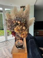 Opgemaakte vaas droogbloemen, Huis en Inrichting, Ophalen, Gebruikt
