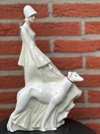 porselein beeld LARGE ROYAL DOULTON LADY windhond greyhound, Ophalen of Verzenden