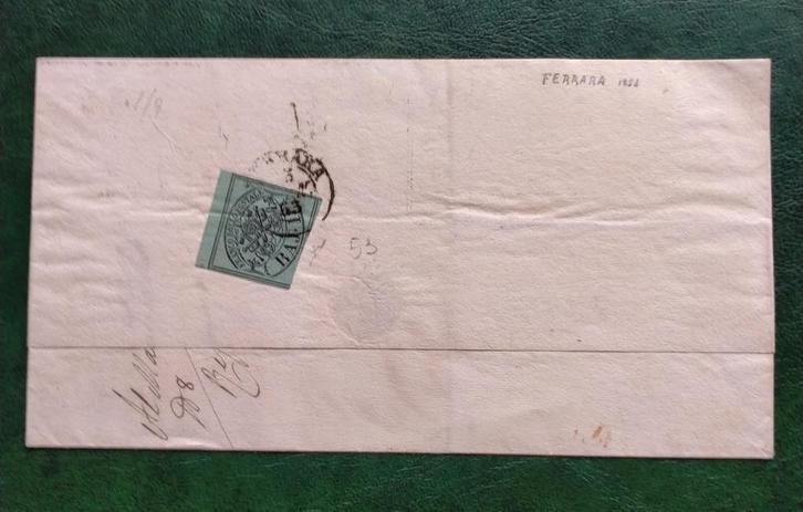 ITALIË - PAUSELIJKE STAAT 1853 brief naar Portomaggiore Sa2, Postzegels en Munten, Brieven en Enveloppen | Buitenland, Brief, Ophalen of Verzenden