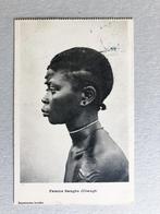 Femme Sangho (Ubangi) Belgische Congo, Verzamelen, Ansichtkaarten | Buitenland, Gelopen, Ophalen of Verzenden, Buiten Europa, Voor 1920