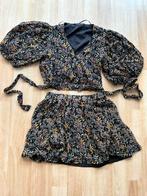 Co-Ord set van Zara met bloemenprint en gouden strepen, XS/S, Ophalen of Verzenden, Zo goed als nieuw, Maat 34 (XS) of kleiner