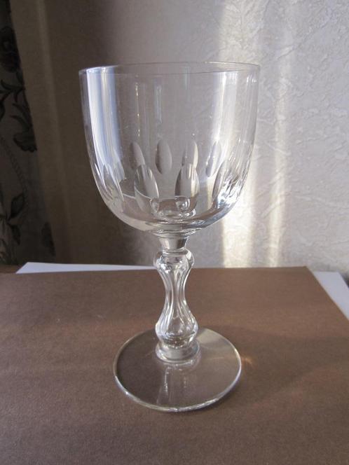 Antiek Leerdam model Stephenson rode wijnglas pré 1910, Antiek en Kunst, Antiek | Glas en Kristal, Verzenden