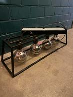 Moderne plafondlamp met 4 lichtpunten, Ophalen, Zo goed als nieuw, Metaal, Minder dan 50 cm