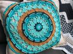 Handmade gehaakt kussen Mandala / haken / nieuw 45x45 cm, Ophalen of Verzenden, Nieuw, Vierkant