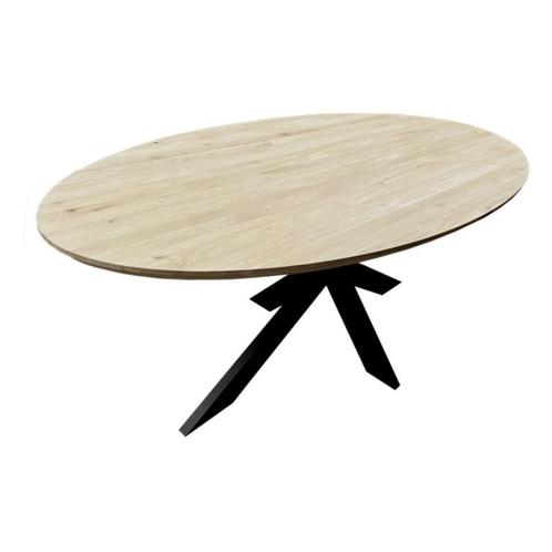 Tafelblad | verjongd | eiken tafel | eettafel | tafel | eike, Huis en Inrichting, Tafels | Eettafels, Nieuw, Ovaal, Eikenhout