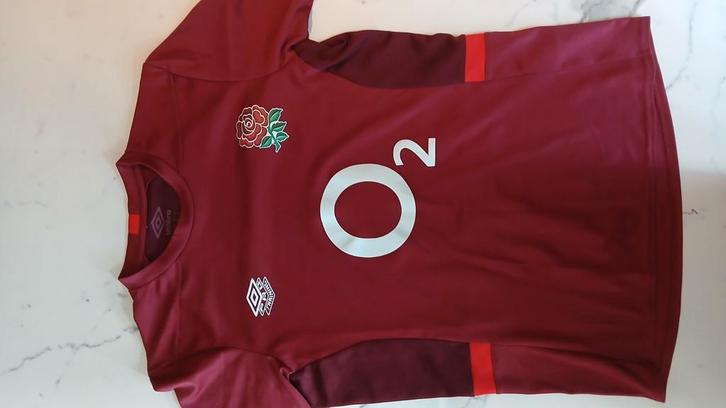 Engeland rugby shirt maat s, Sport en Fitness, Rugby, Zo goed als nieuw, Kleding, Ophalen of Verzenden