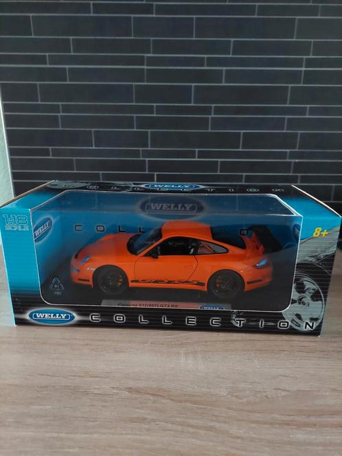 Welly 1:18 Porsche 911 (997) GT3 RS, Hobby en Vrije tijd, Modelauto's | 1:18, Nieuw, Auto, Welly, Ophalen of Verzenden