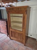 Antieke Noten  Servies Boeken Kast, Ophalen