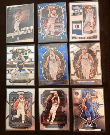 9x Luka Doncic NBA Trading Cards beschikbaar voor biedingen