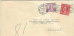 B 736 Amerika USA 1933 naar Lyon, Postzegels en Munten, Brieven en Enveloppen | Buitenland, Envelop, Ophalen of Verzenden
