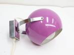 Vintage wandlamp | Bollamp | Paars | Space age, Huis en Inrichting, Lampen | Wandlampen, Gebruikt, ., Space age Vintage, Ophalen of Verzenden