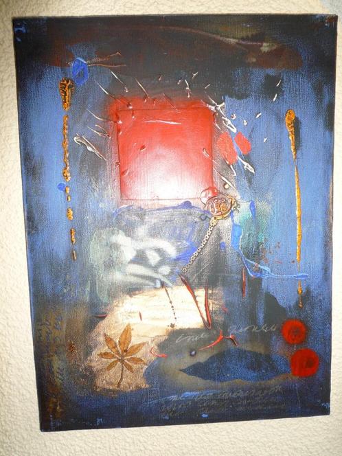 Schilderij Frits Jansen, Antiek en Kunst, Kunst | Schilderijen | Abstract, Ophalen of Verzenden