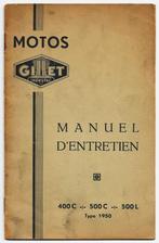 Gillet Herstal motos manuel 400C 500C 500 L (1950), Motoren, Overige merken