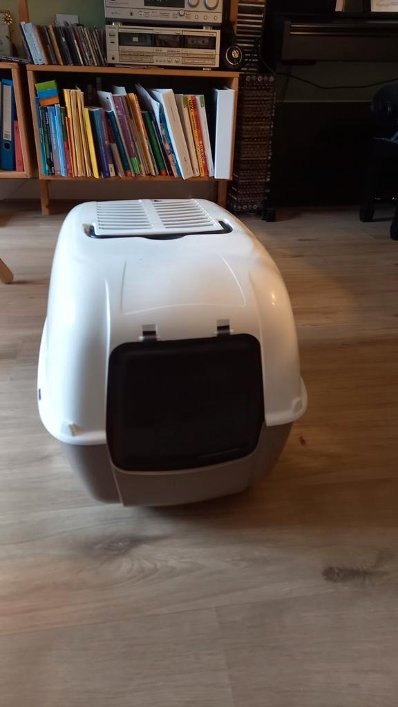 Rukme kattenbak met luikje en handvat, Dieren en Toebehoren, Kattenbakken, Gebruikt, Ophalen