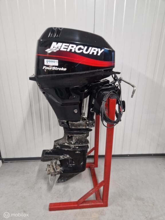 Mercury 15pk 4takt afstandsbediening elektrisch, Watersport en Boten, Buiten- en Binnenboordmotoren, Gebruikt, Benzine, Buitenboordmotor