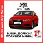 Audi A3 2013-2020 8V Workshop manual op DVD in PDF formaat, Ophalen of Verzenden